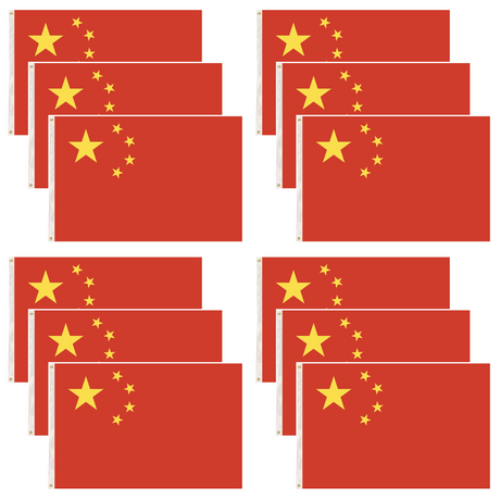 12x China Country Flag Chinese Heavy Duty CN 中国国旗 - 150cm x 90cm