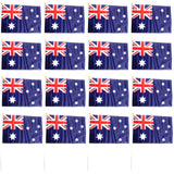 12x Aussie Hand Flag 29x44cm – Australia  Day Flag for Celebrations & Sports Events