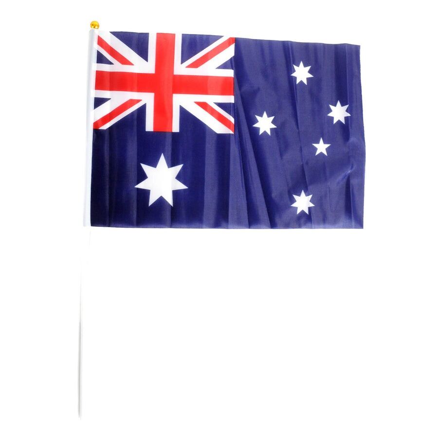 Aussie Hand Flag 29x44cm – Australia Day Flag for Celebrations & Sports