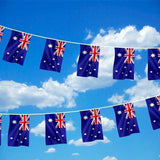 3.6m AUSTRALIA BUNTING SQUARE FLAG Australian Day Colours Party Banner Flags Decor