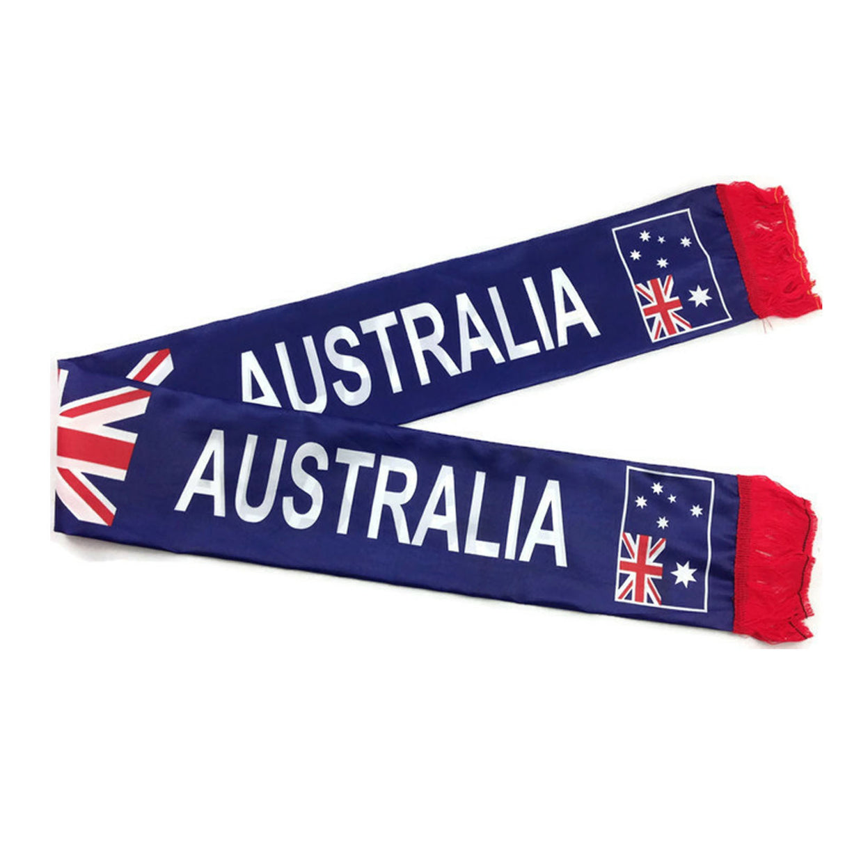 Australian National Flag SCARF Australia Day Costume Party w Fringe Souvenir