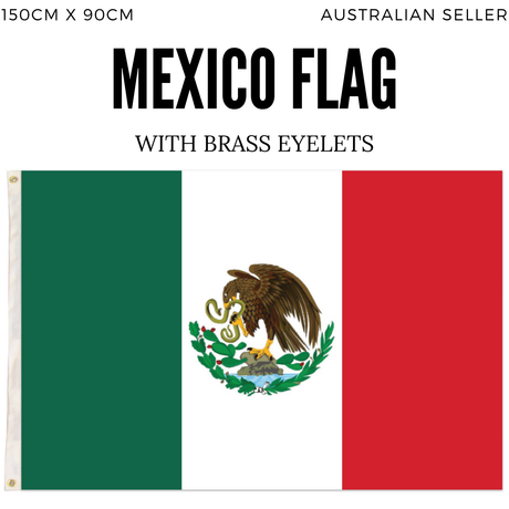 Mexico Mexican Country Flag Heavy Duty Outdoor - 150cm x 90cm