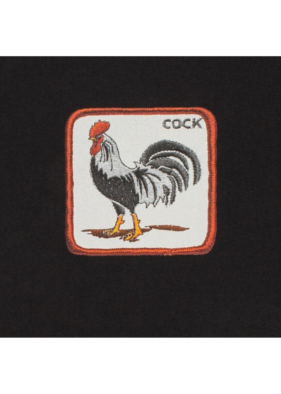 Goorin Bros The Animal Farm T Shirt Top Short Sleeve Rooster - Made in Portugal - Black