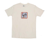 Goorin Bros The Animal Farm T Shirt Top Short Sleeve Rooster - Made in Portugal - Cream