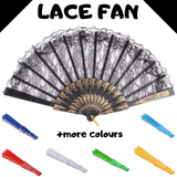 LACE FAN Hand Folding Wedding Party Bridal Spanish Costume Accessory