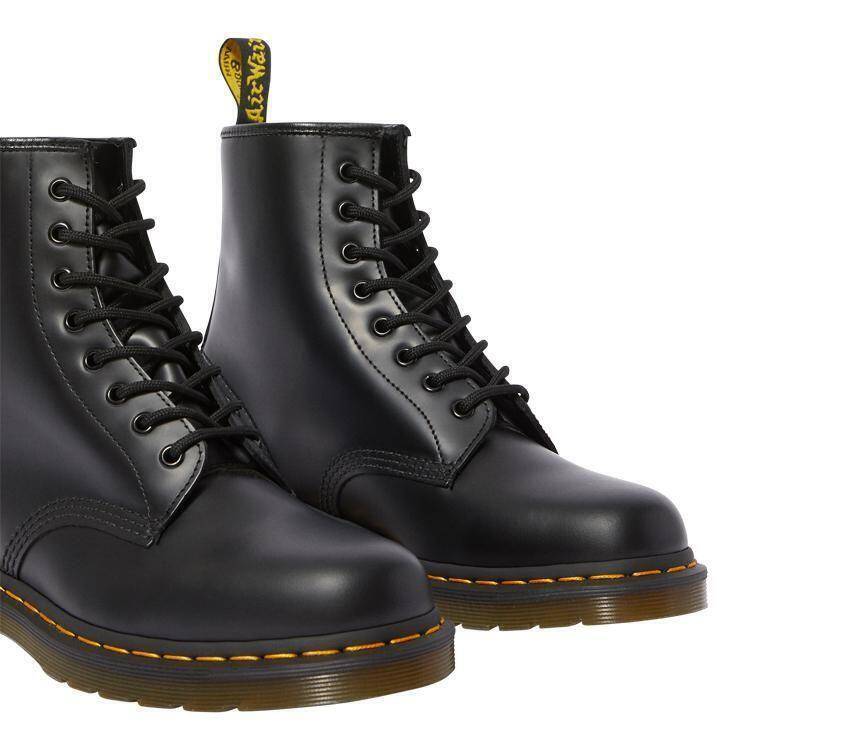 Dr. Martens Unisex Original 1460 Smooth Boots Shoes Doc Martins Combat - Black