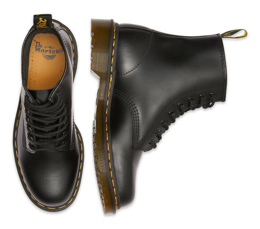 Dr. Martens Unisex Original 1460 Smooth Boots Shoes Doc Martins Combat - Black