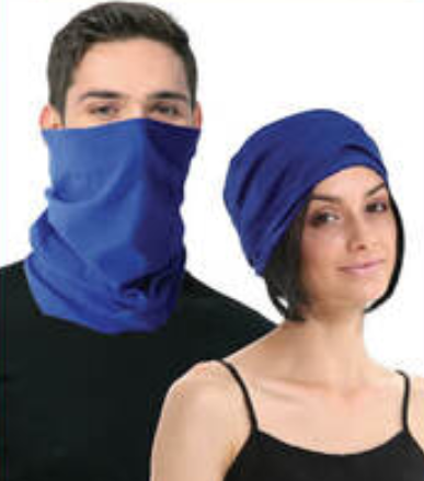 Seamless Tube Bandana Head Scarf Face Cover Mask Gaiter Ski Snow - Plain Colours - Navy