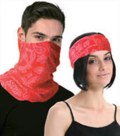 Seamless Tube Bandana Head Scarf Face Cover Mask Pattern Mask Neck Gaiter - Hot Pink