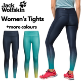 Jack Wolfskin Starry Night Womens Ladies Leggings Workout Gym Running Ladies