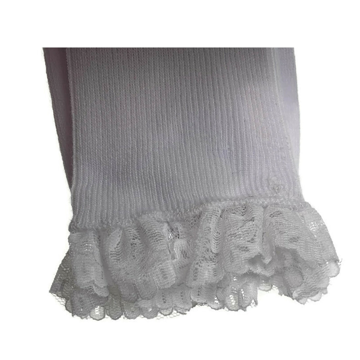 LACE TRIM SOCKS Ladies Ruffle Frilly Trim Ankle Sox Party Fancy Dress