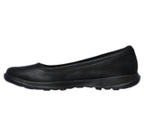 Skechers Womens Go Walk Lite Flats Shoes Comfort GEM Lightweight - Black/Black