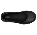 Skechers Womens Go Walk Lite Flats Shoes Comfort GEM Lightweight - Black/Black