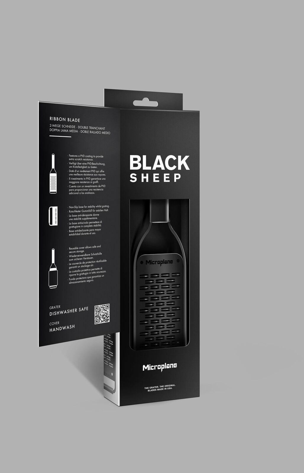 Microplane Black Sheep Full Metal Grater Ribbon Blade in Black