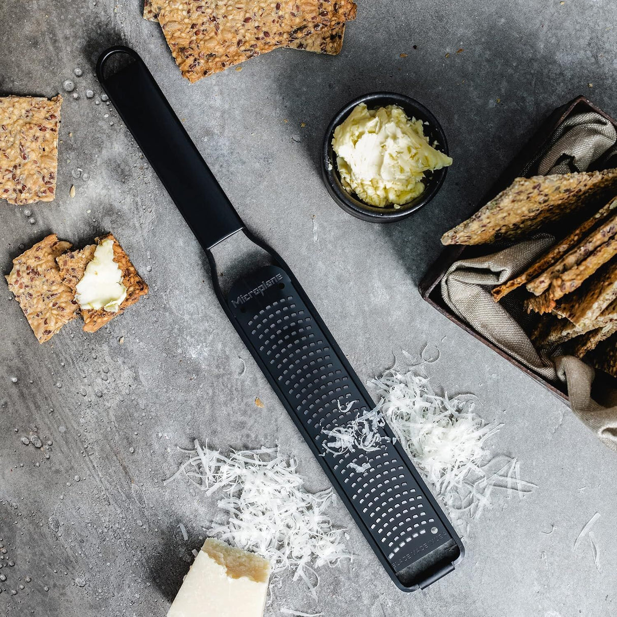 Microplane Black Sheep Full Metal Grater Zester in Black