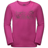 Jack Wolfskin Kids Girls Long Sleeve T Shirt Base Layer Thermal Cotton - Fuchsia