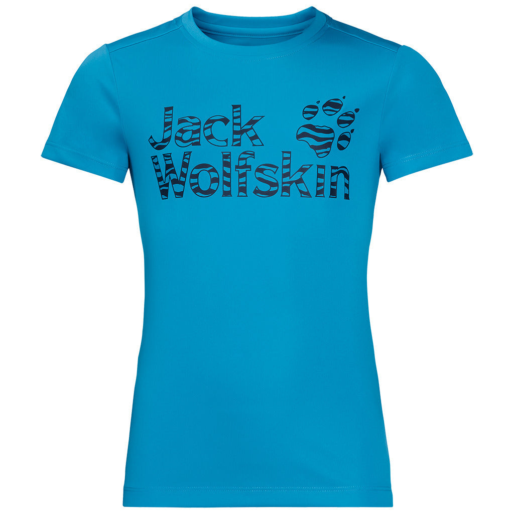 Jack Wolfskin Kids Jungle T Shirt Tee Top Sun UV Shield Shirt Childrens UPF 50+ Night Blue