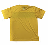 New Socceroos Mens Chest Panel SS Football Tee Shirt Soccer Olympics - Yellow/Green