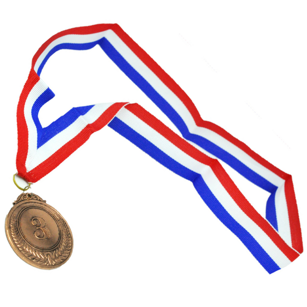 12x 3rd METAL BRONZE WINNER MEDALS Sports Day School 46cm Ribbon