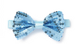 GLITTER SEQUIN BOW TIE Costume Fancy Dress Dance Fancy Shiny Party Bowtie - Light Blue