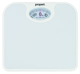 Propert 130kg Mechanical Bathroom Scales Weight Checker Kilo Stone - White