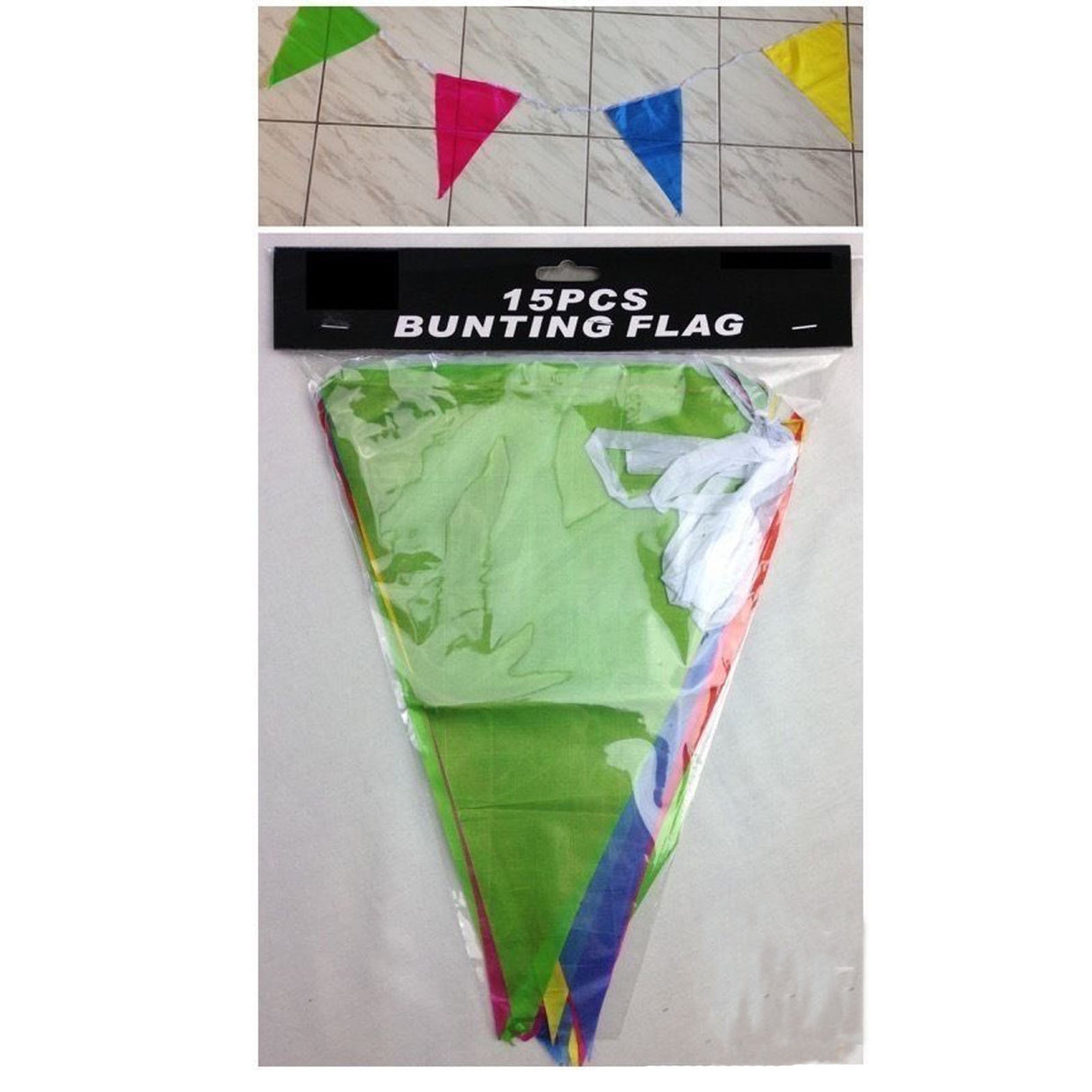 12x 9m BUNTING FLAG Colourful Triangle Party Banner Birthday Wedding Flags Outdoor