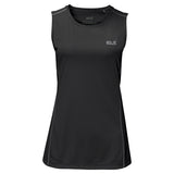 Jack Wolfskin Womens Singlet Top Sleeveless Active Sports Gym Running - Black