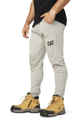 Caterpillar Track Pants Trackies Work Casual Gym Slim Fit w Hem Joggers - Grey