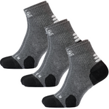 3x Jack Wolfskin Ankle Socks Travel Organic Cotton Mid Cut Hiking Trekking