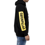 Caterpillar Triton Block Hoody Hooded Sweat Hoodie Jumper - Black/Yellow