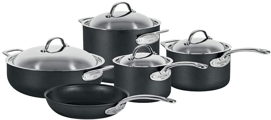 Chasseur Hard Anodised Set 5 Piece Set Cookware