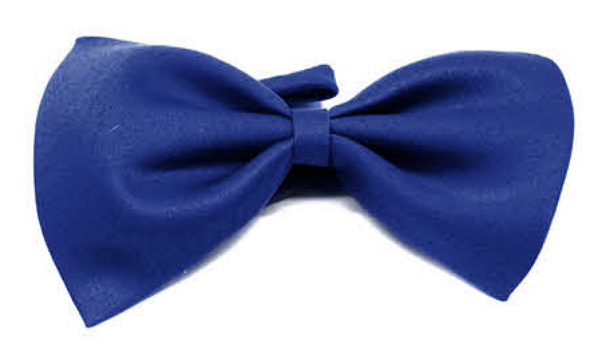 Mens BOW TIE Wedding Tuxedo  Formal Bestman Necktie Classic Plain Party - Blue