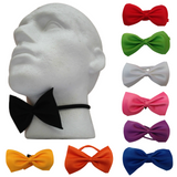 Mens BOW TIE Wedding Tuxedo  Formal Bestman Necktie Classic Plain Party - Red