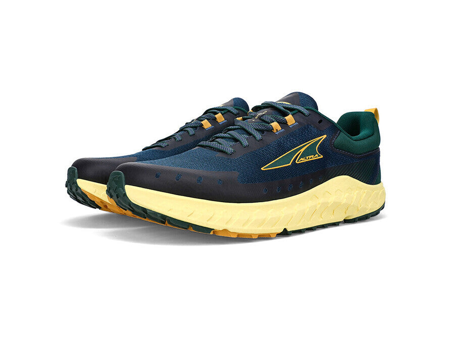 Altra Mens Outroad 2 Sneakers Shoes Runners in Blue/Yellow US 12.5