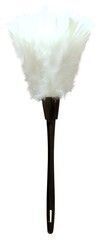 36cm Hens Night FEATHER DUSTER French Maid Night Fancy Dress White Costume Prop