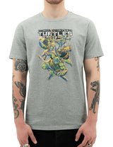 Teenage Mutant Ninja Turtles Mens T Shirt Tee Top Booyakasha - Grey