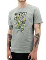 Teenage Mutant Ninja Turtles Mens T Shirt Tee Top Booyakasha - Grey