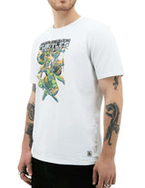 Teenage Mutant Ninja Turtles Mens T Shirt Tee Top Booyakasha - White