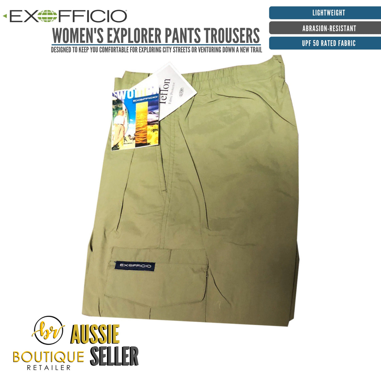 ExOfficio Womens Explorer Pants Trousers Bottoms Hiking Trekking Outdoor