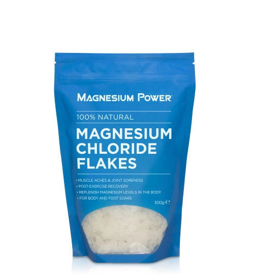 500g Mag Power Magnesium Chloride Bath Salts Flakes MgCl2