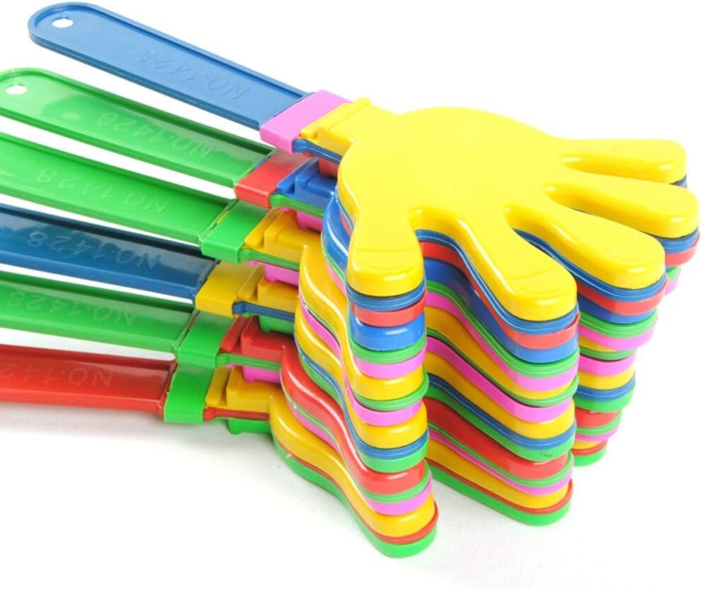 10x Hand Clappers Plastic Kids Toy Party Flapper Novelty Cheering Toys Bulk