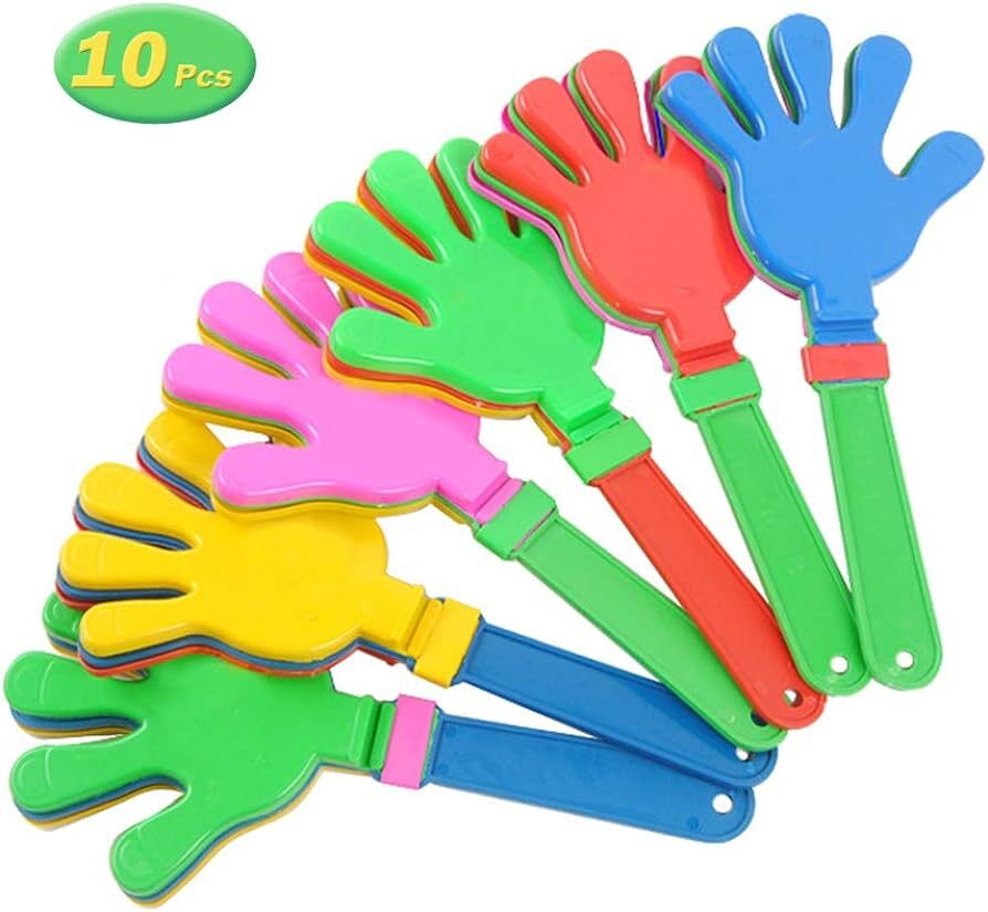 10x Hand Clappers Plastic Kids Toy Party Flapper Novelty Cheering Toys Bulk