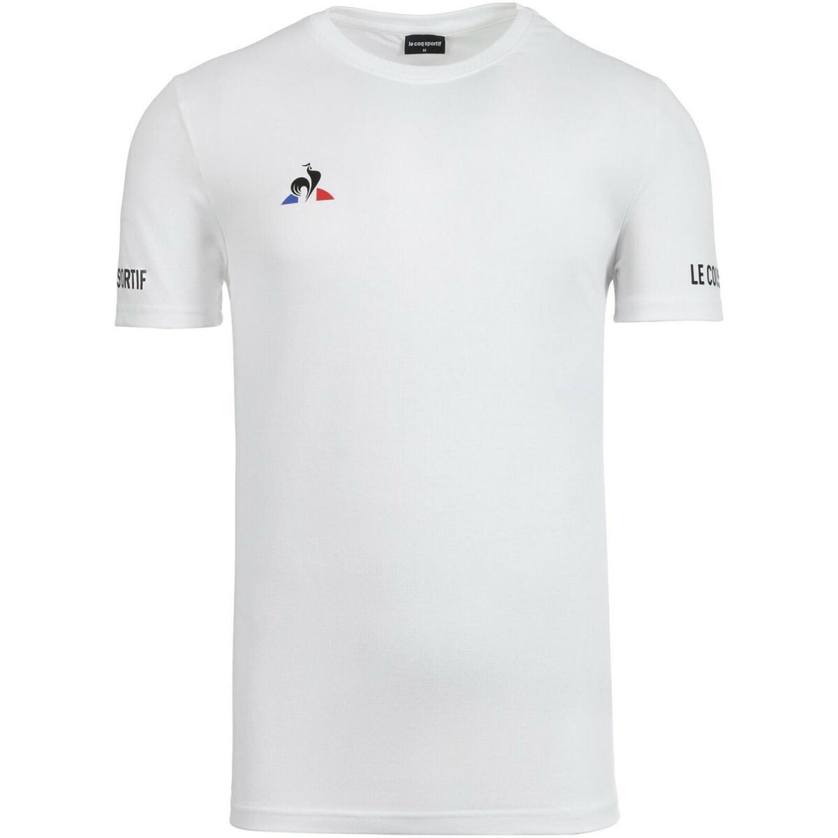 Le Coq Sportif Mens Tennis Padel Sports T Shirt Top Tee Short Sleeve  - White