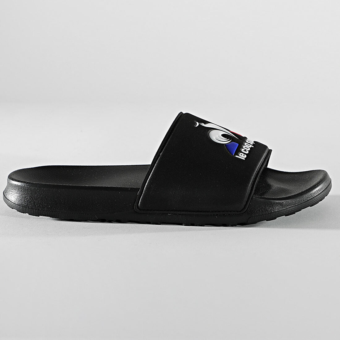 Le Coq Sportif Slides Flip Flops Sandals Slip On Shoes - Black