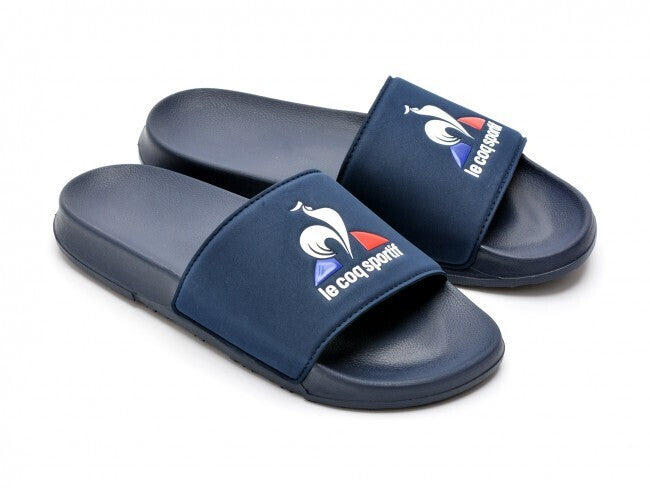 Le Coq Sportif Slides Flip Flops Sandals Slip On Shoes - Dress Blue