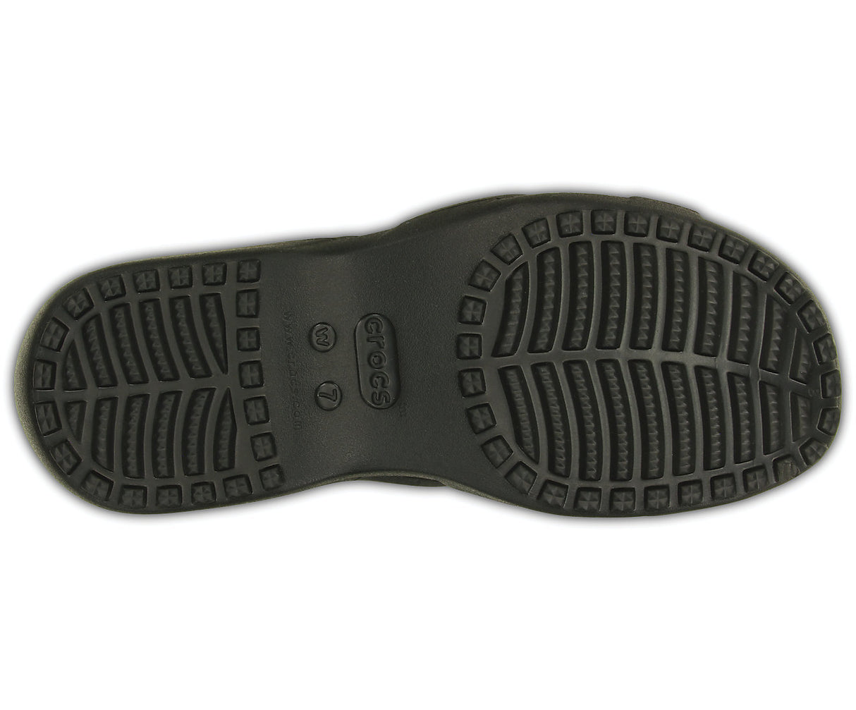 Crocs Womens Meleen Twist Sandals Flip Flops Thongs - Black/Smoke