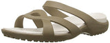 Crocs Womens Meleen Twist Sandals Flip Flops Thongs - Khaki/Oyster