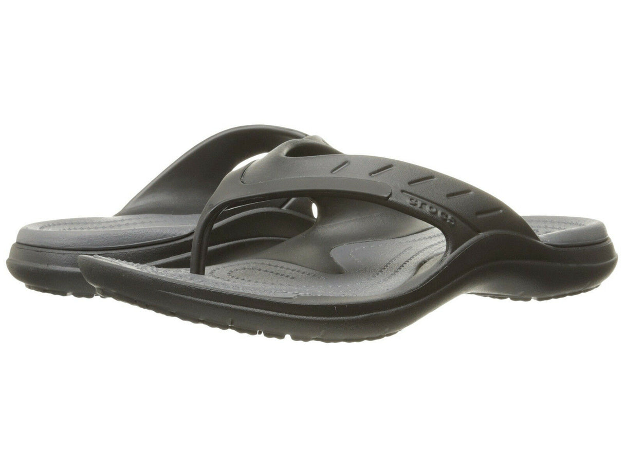 Crocs Mens Modi Sport Flip Flops Thongs Summer - Black/Graphite