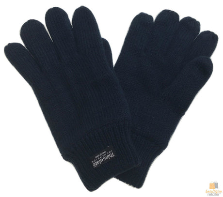 3M THINSULATE Knitted Fleece Gloves Winter Warmers Snow Ski Thermal Plain