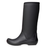 Crocs Womens RainFloe Tall Boots Ladies Shoes Footwear - Black